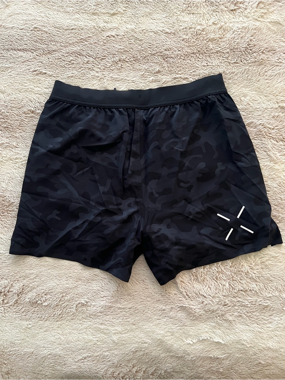 Ten Thousand Black Camo Training Shorts with Reflective Accent